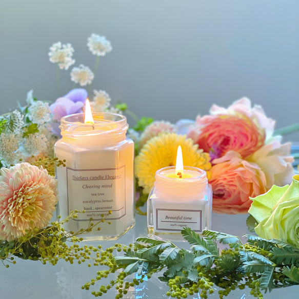 気分で選ぶ美しき地球のオーガニック贅沢ブレンドアロマsoy candle〜サステナブルcandles〜 7枚目の画像