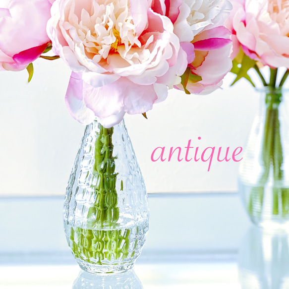 elegance love pink！【Lサイズ】水換えなしのずっと綺麗な花瓶付きアートフラワー 3枚目の画像