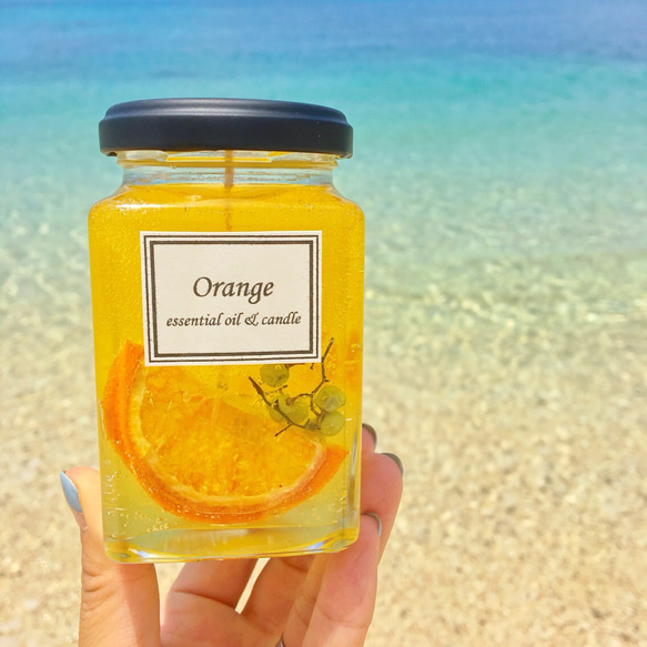 Luxury Orange aroma candle 2枚目の画像