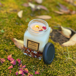 薔薇の時間 natural soy （空気清浄）candle【幸せキャンドルテラピー】 1枚目の画像