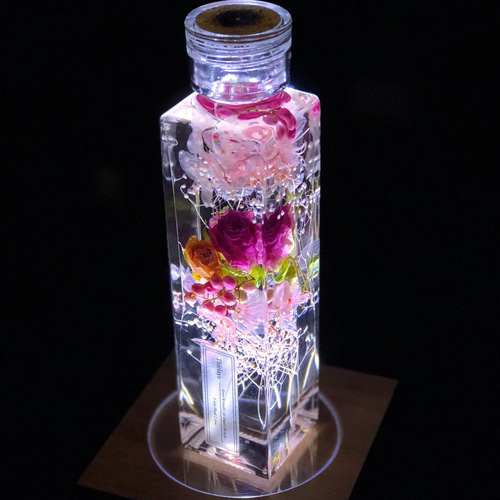 2本セット】ミモザと桜の春を先取りハーバリウムセット Sサイズ ハー