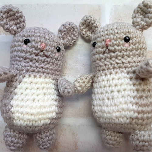 送料無料】ほのぼのチンチラさんあみぐるみカラー②（シナモン