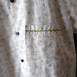 【スッキリさわやかな】メンズＬ・男女兼用〜半袖アロハシャツ 4枚目の画像