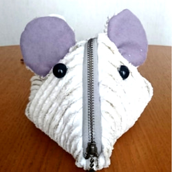 【癒し】スラッシュキルトで作るネズミのポーチ 6枚目の画像
