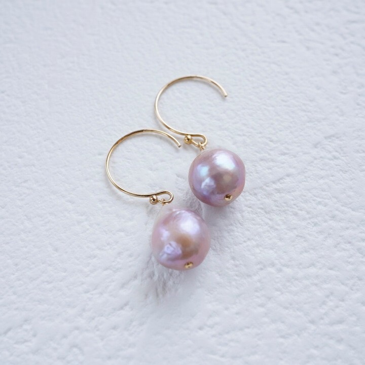 【1点もの】ピンク パールピアス 4,698円