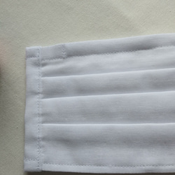 即日発送　横幅15㎝　ジュニア用　プリーツマスク　 上質な日本製ダブルガーゼ使用　ワイヤー入り 2枚目の画像