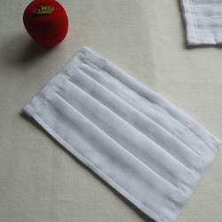 即日発送　横幅15㎝　ジュニア用　プリーツマスク　 上質な日本製ダブルガーゼ使用　ワイヤー入り 3枚目の画像