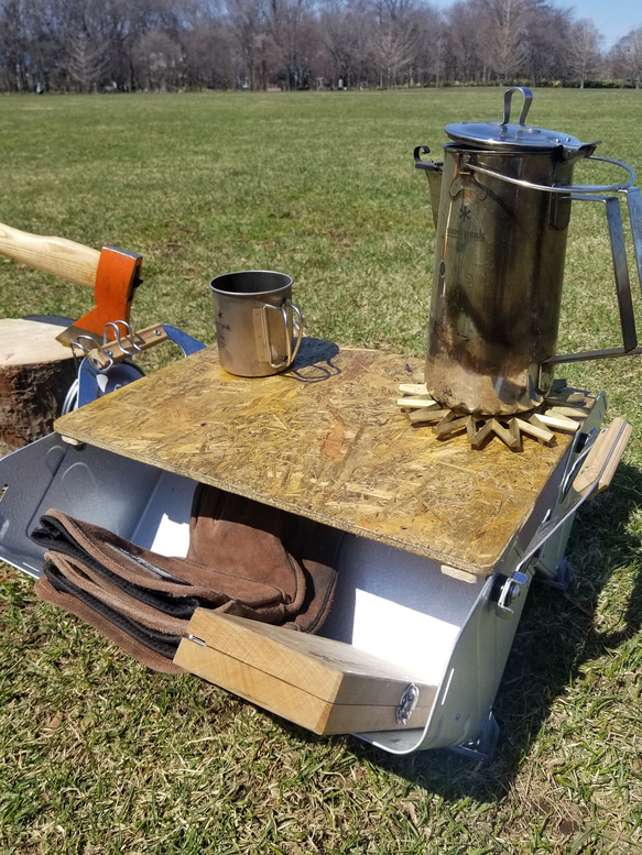 スノーピーク　シェルフコンテナ25　専用天板　ウレタンニス 2枚目の画像