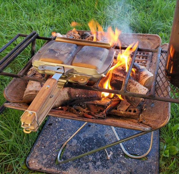 スノーピーク 焚き火台L用　アイアンレッグ　耐熱塗装　ロストル&スタンド&薪台 3枚目の画像