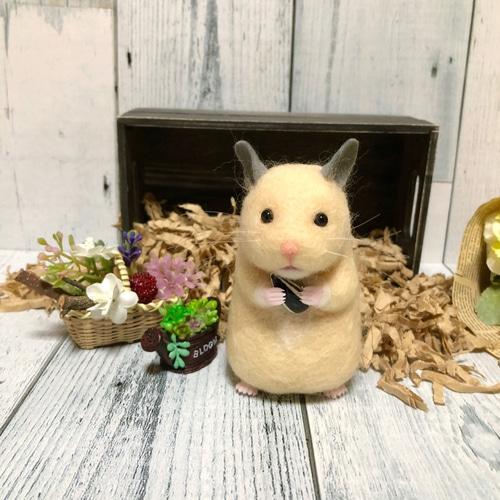 キンクマハムスター＆かき氷◇羊毛フェルト