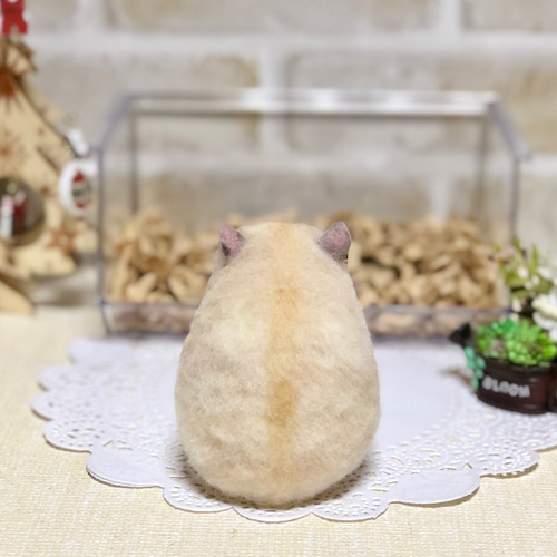 NEW】*プディング お座り ジャンガリアンハムスター* 羊毛フェルト
