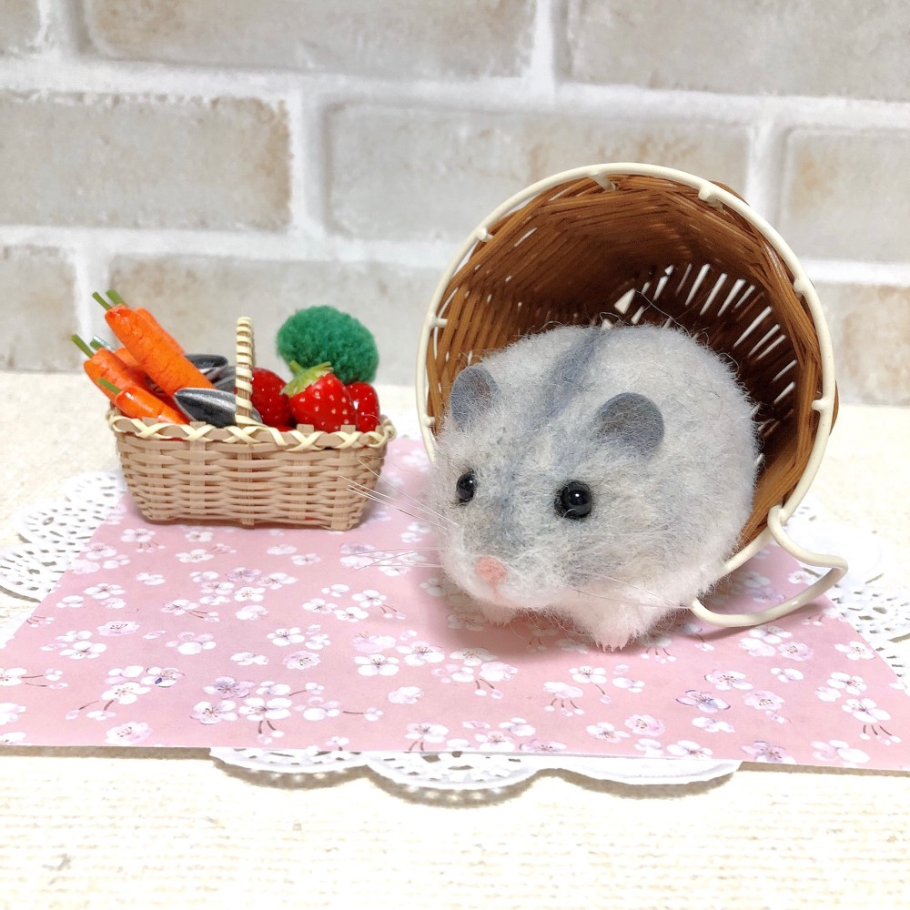羊毛フェルトハムスターのオーダー受付中