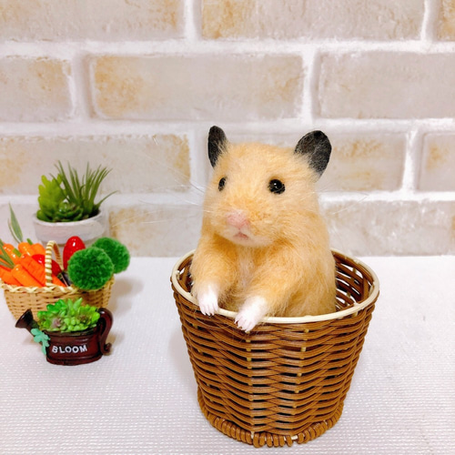 キンクマハムスター* 羊毛フェルト マスコット 羊毛フェルト キンクマハムスター* 羊毛フェルト マスコット 羊毛フェルト