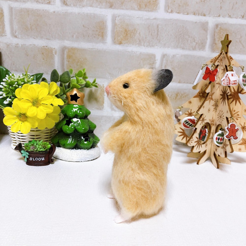 専用です ◇キンクマハムスター＆バナナ◇羊毛フェルト 今月のキンクマちゃん🐹⁡ ⁡ #ハムスター #ハムスター好きな人と