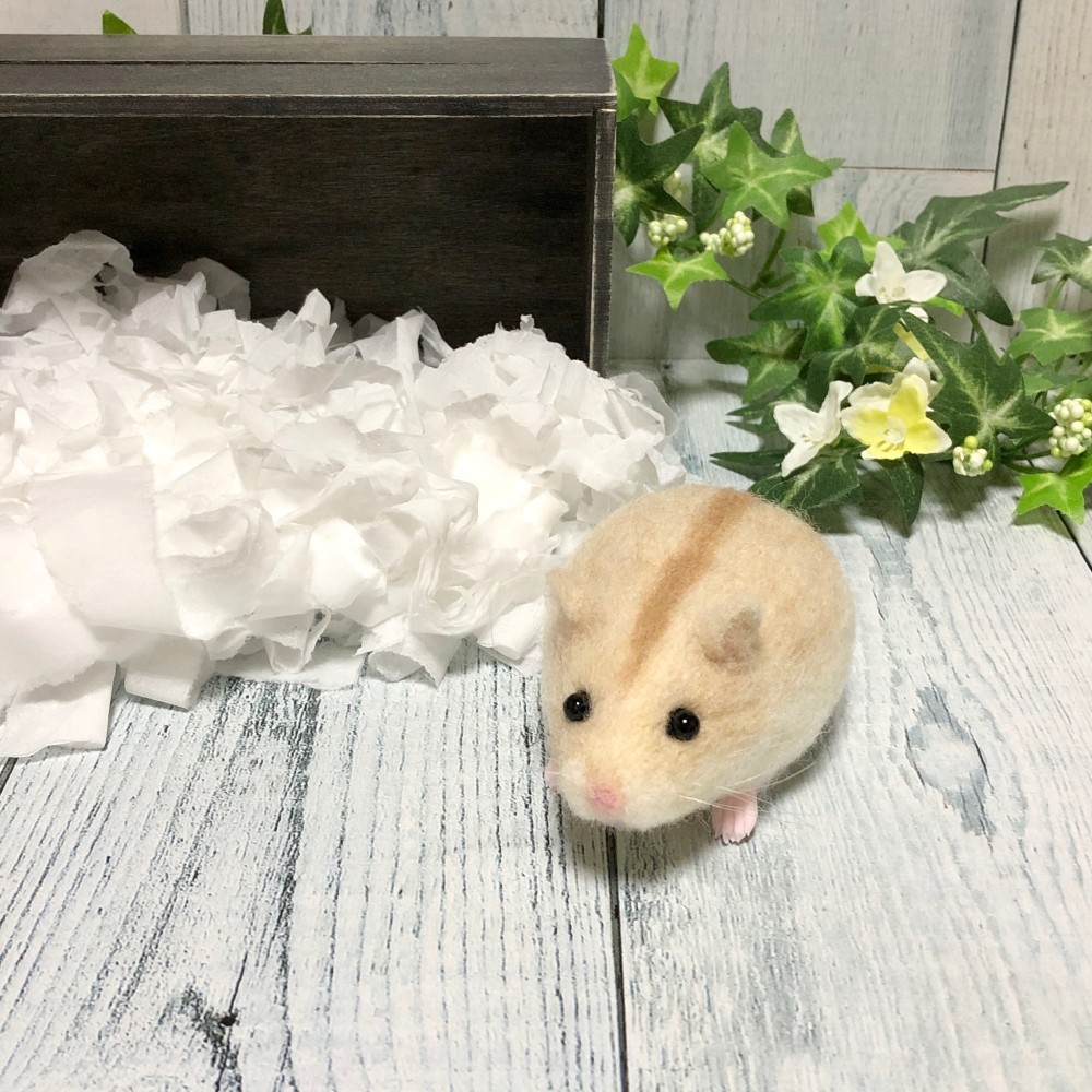 ♥️羊毛フェルト♥️ドームに入ったジャンガリアンのプディングちゃん×3