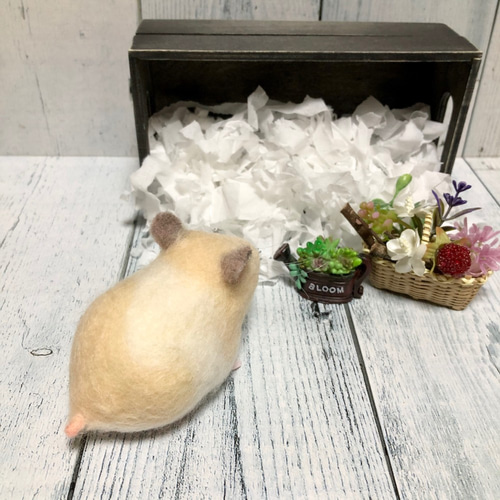 ハムスター 羊毛フェルト オーダー品 羊毛フェルト *ゆったり