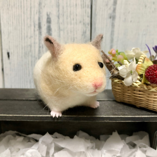 ハムスター 羊毛フェルト オーダー品 羊毛フェルト *ゆったり