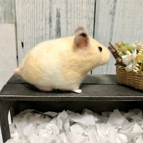 ハムスター 羊毛フェルト オーダー品 羊毛フェルト *ゆったり