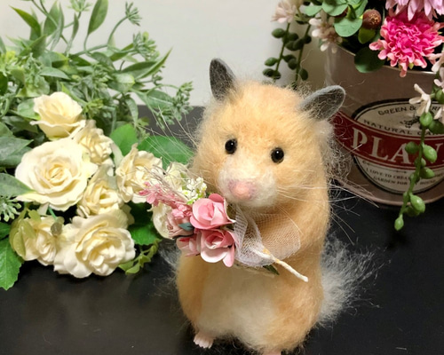 【オーダー品】*キンクマハムスター* 羊毛フェルト ウェルカム