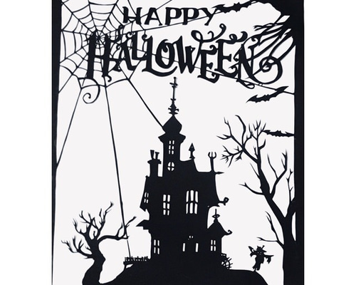 ハロウィン切り絵 切り絵 Nemu 通販 8084915｜Creema(クリーマ)