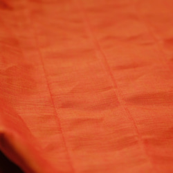 重量200ｇ 軽量トートバッグ 【 tesage 】オレンジ 畳縁 5枚目の画像