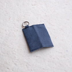 omamori 畳縁で作ったコインケース　紺 3枚目の画像
