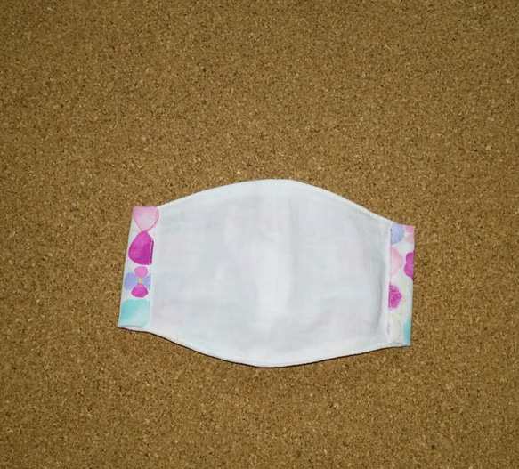 夏マスク　花柄生地 子供用立体マスク 日本製 綿100% 洗濯可 販売数1枚 2枚目の画像