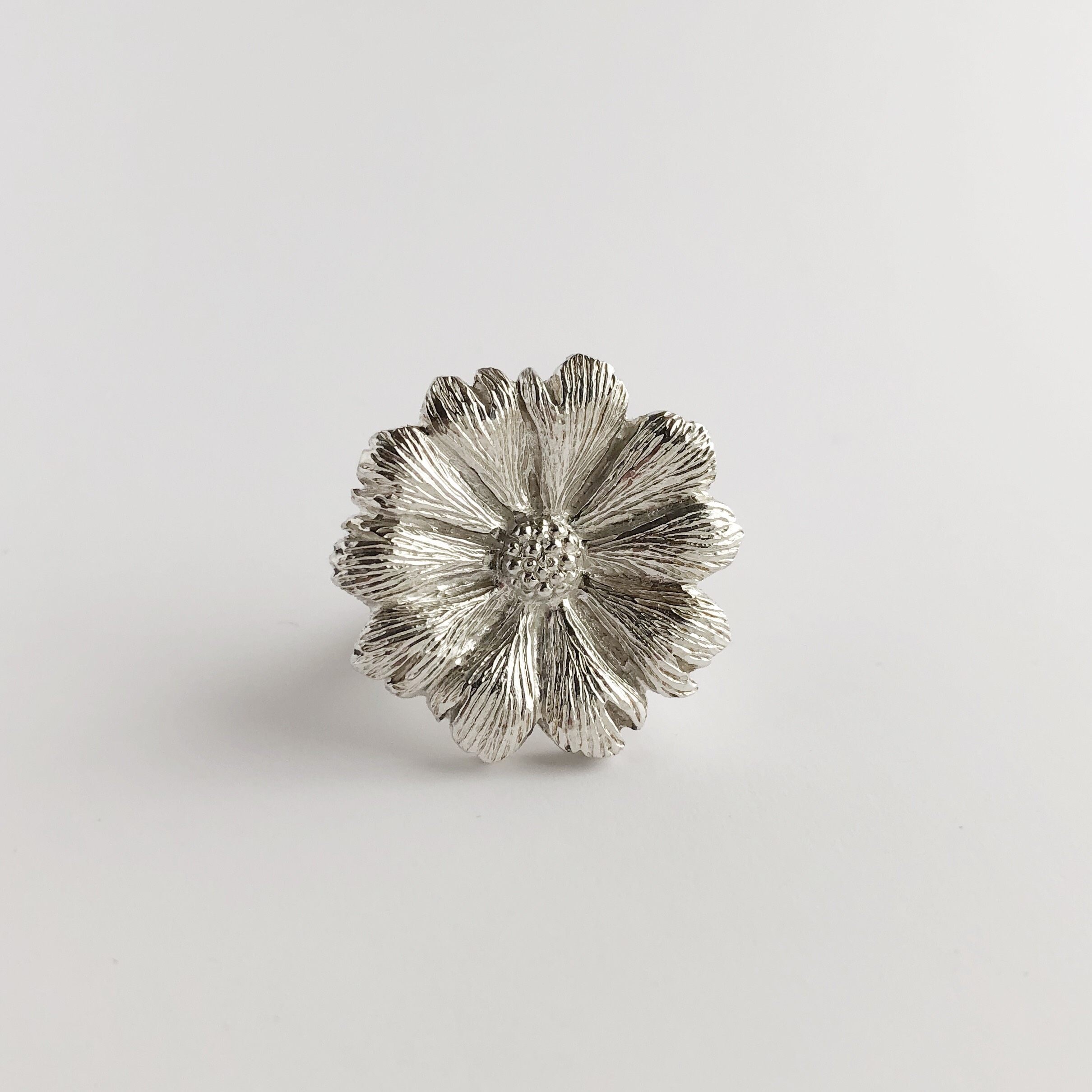 世界に一つだけの花 :花のシルバーリング【tk18005】