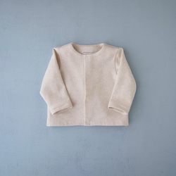 背中ふんわりスウェットカーディガン 90,100 4枚目の画像