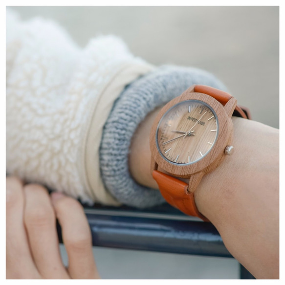木目調が可愛い】腕時計 ライトブラウン×ブラウン レディース メンズ