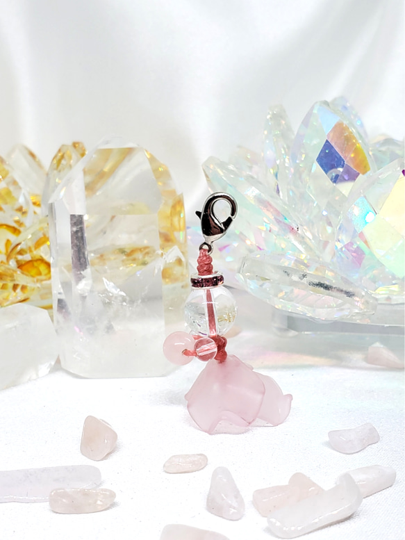 stone　fairy　花の妖精　ローズクォーツ 2枚目の画像