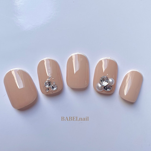 No27】スワロフスキービジューネイル/Swarovski/ネイルチップ/美爪 