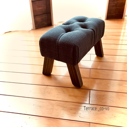 footRest  ~足置き~♪ charcoal gray ~脚色ウォルナット~ 3枚目の画像