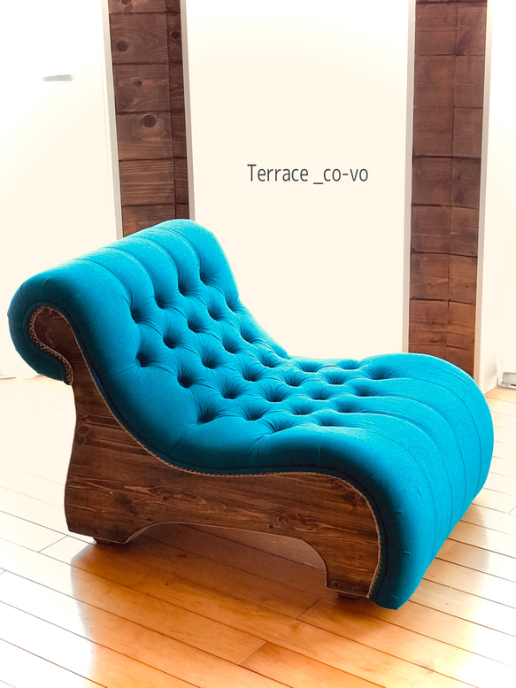 【美品】デニムソファ 1人掛け ソファー ソファ 送料無料 1人掛け 1人掛け デニムソファー