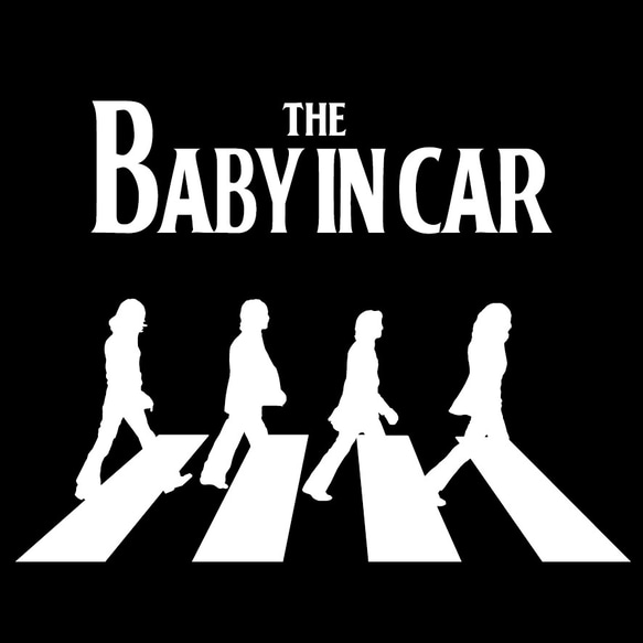 BABY IN CAR マグネットシート（ROCKシリーズ15） 1枚目の画像