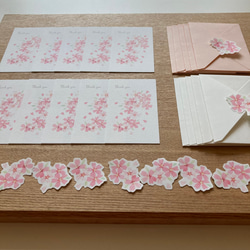 桜のミニサンキューカードセット 4枚目の画像