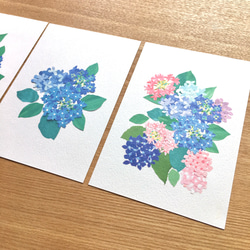 紫陽花のポストカード6枚セット 5枚目の画像