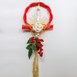 飛躍の年へ！鶴のお正月しめ飾り 1枚目の画像