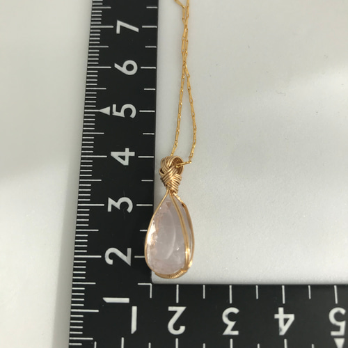 薄桜色クンツァイト『女神巻き』®️ペンダントトップ ネックレス 