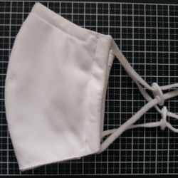 抗菌・抗ウイルス加工生地使用　ノーズフィッター・フィルターポケット付き　洗える立体マスク　小さめサイズ・白 4枚目の画像