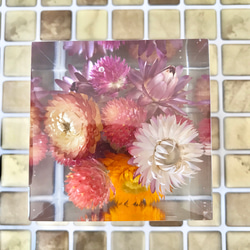 煌めくクリスタルハーバリウム〜helichrysum & globe amaranth〜 2枚目の画像