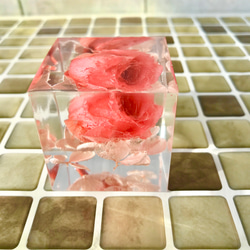 煌めくクリスタルハーバリウム〜pink rose〜 4枚目の画像
