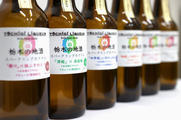 栃木の地酒 スパークリングカクテル 6本セット 2枚目の画像