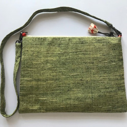 和絹のパッチワーク・ショルダーバッグ　 2枚目の画像