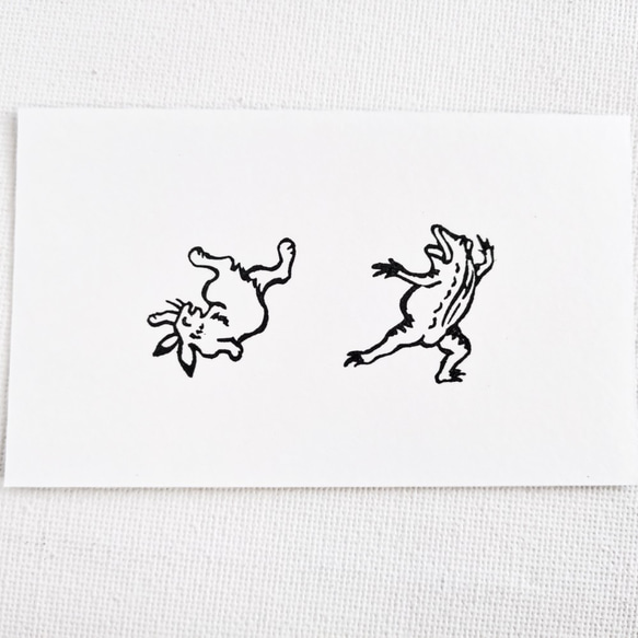 鳥獣戯画ウサギ・カエル 3枚目の画像