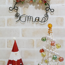 ヒイラギの壁飾り（クリスマス）【マーブルアート】 6枚目の画像