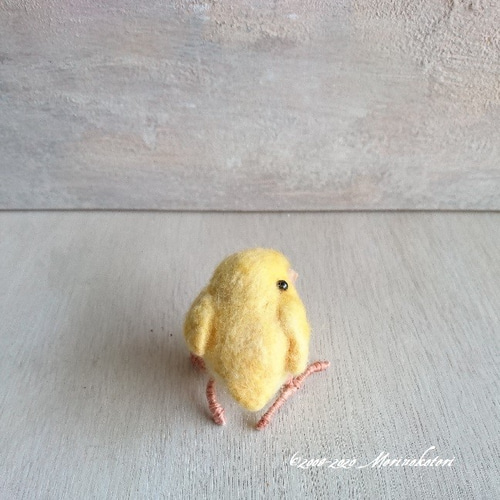ひよこ(羊毛フェルト) ひよこ羊毛フェルトハンドメイド - メルカリ