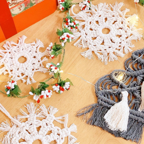 NO 417『流木・マクラメ・クリスマスガーランド・クリスマスオーナメント』 NO 417『流木・マクラメ・クリスマスガーランド・クリスマスオーナメント』