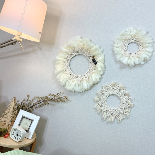 マクラメリース3点セット タペストリー・壁掛け ten412 通販 8775610