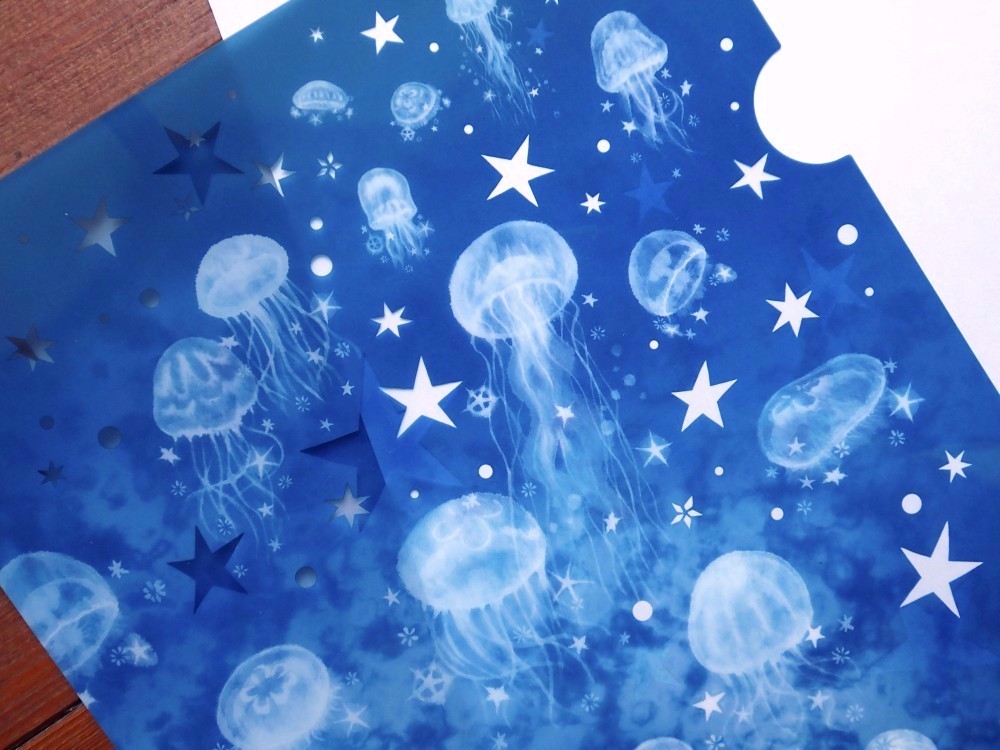 古着人気アイテム 原画 手書き イラスト 海月 模写 寂し アクリル画 クラゲ 絵画
